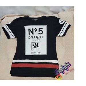 Dstrxbt Men Multicolor Short Sleeve Cannabis Graphic T-Shirt Streetwear Sz L Reg